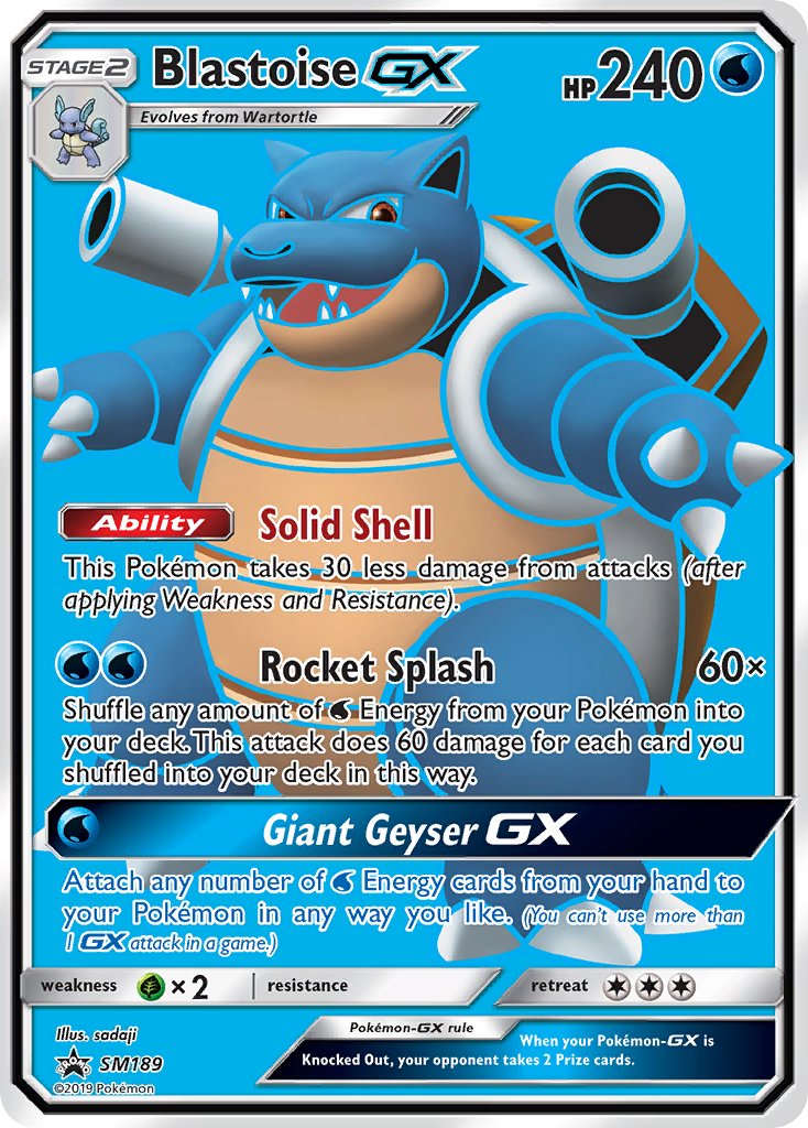 Blastoise GX (SM189) [Sun & Moon: Black Star Promos] | Event Horizon Hobbies CA