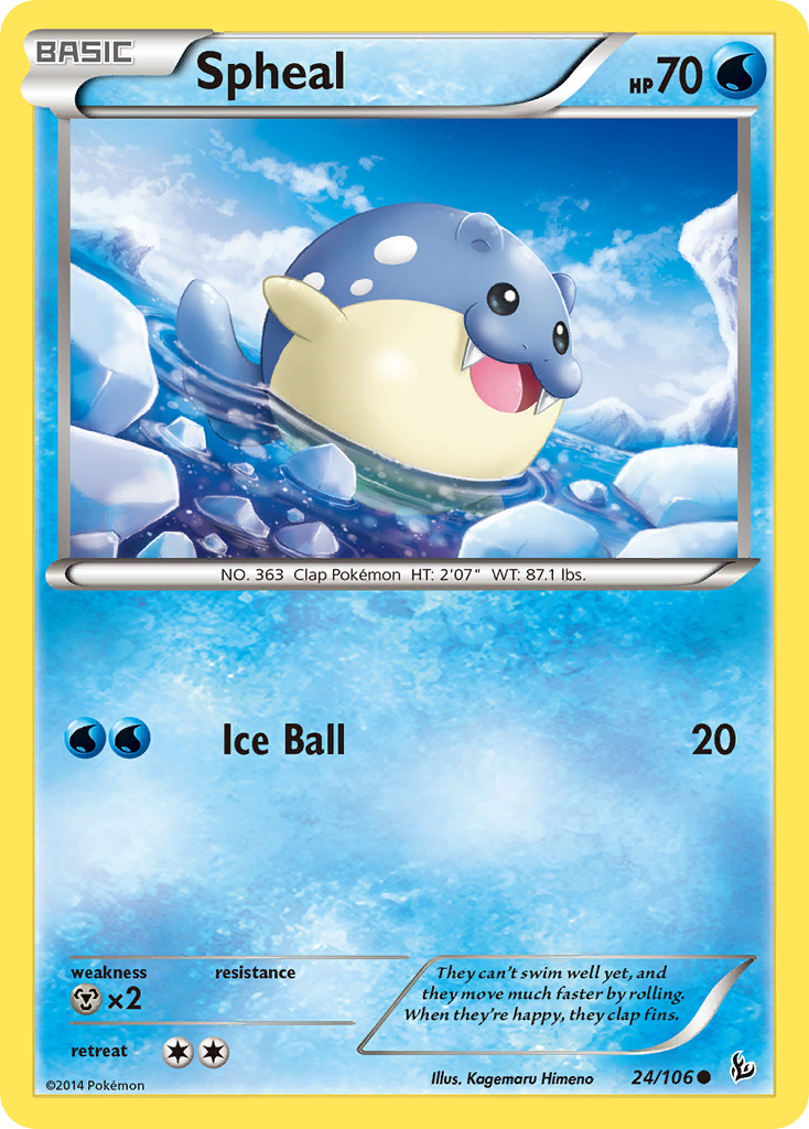 Spheal (24/106) [XY: Flashfire] | Event Horizon Hobbies CA