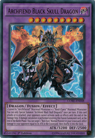 Archfiend Black Skull Dragon [CORE-EN048] Ultra Rare | Event Horizon Hobbies CA