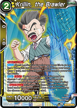 Krillin, the Brawler (BT14-105) [Cross Spirits] | Event Horizon Hobbies CA