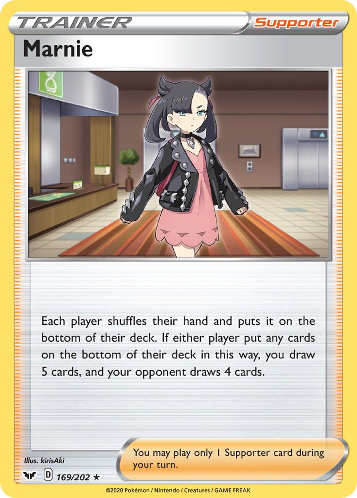 Marnie (169/202) (Theme Deck Exclusive) [Sword & Shield: Base Set] | Event Horizon Hobbies CA