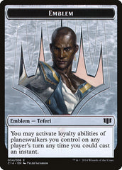 Teferi, Temporal Archmage Emblem // Zombie (011/036) Double-sided Token [Commander 2014 Tokens] | Event Horizon Hobbies CA