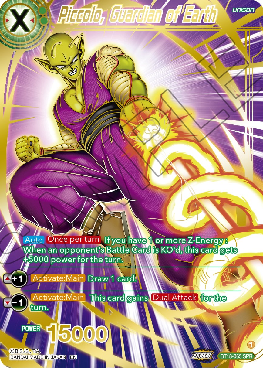 Piccolo, Guardian of Earth (SPR) (BT18-065) [Dawn of the Z-Legends] | Event Horizon Hobbies CA