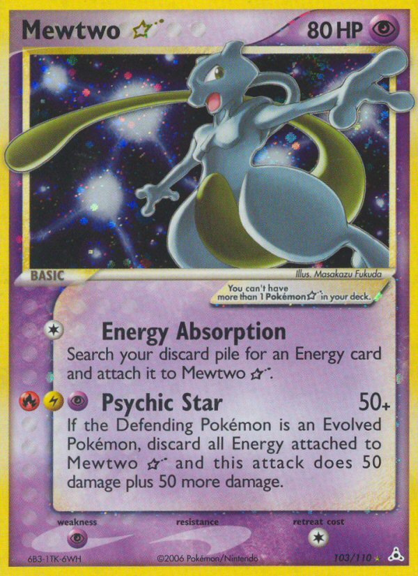 Mewtwo Star (103/110) [EX: Holon Phantoms] | Event Horizon Hobbies CA