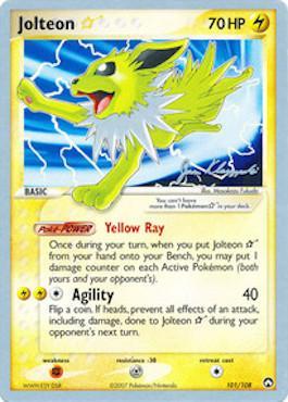 Jolteon Star (101/108) (Psychic Lock - Jason Klaczynski) [World Championships 2008] | Event Horizon Hobbies CA