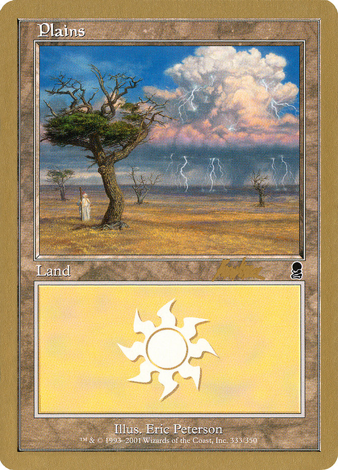 Plains (bk333) (Brian Kibler) [World Championship Decks 2002] | Event Horizon Hobbies CA