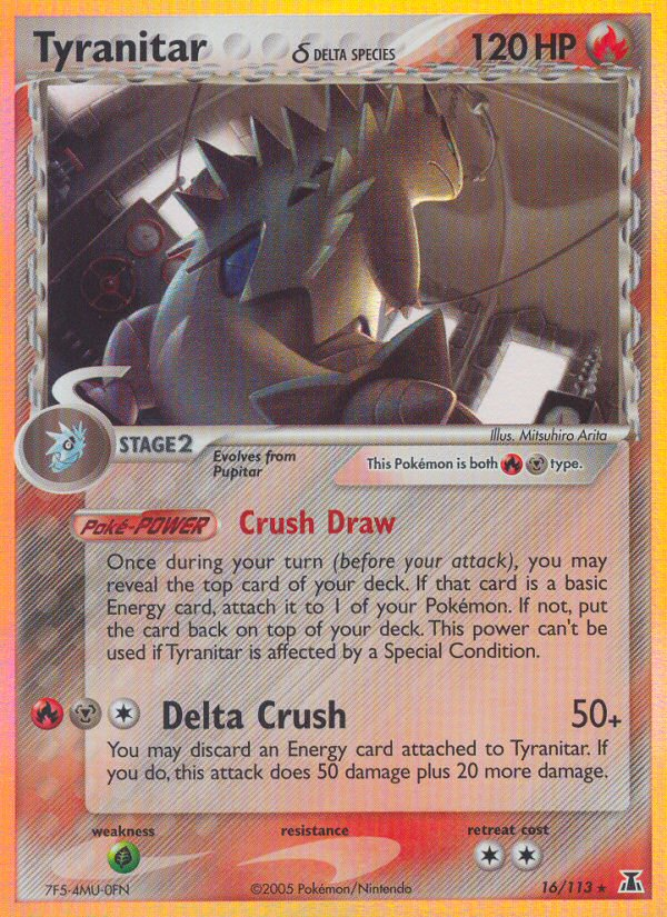 Tyranitar (16/113) (Delta Species) [EX: Delta Species] | Event Horizon Hobbies CA