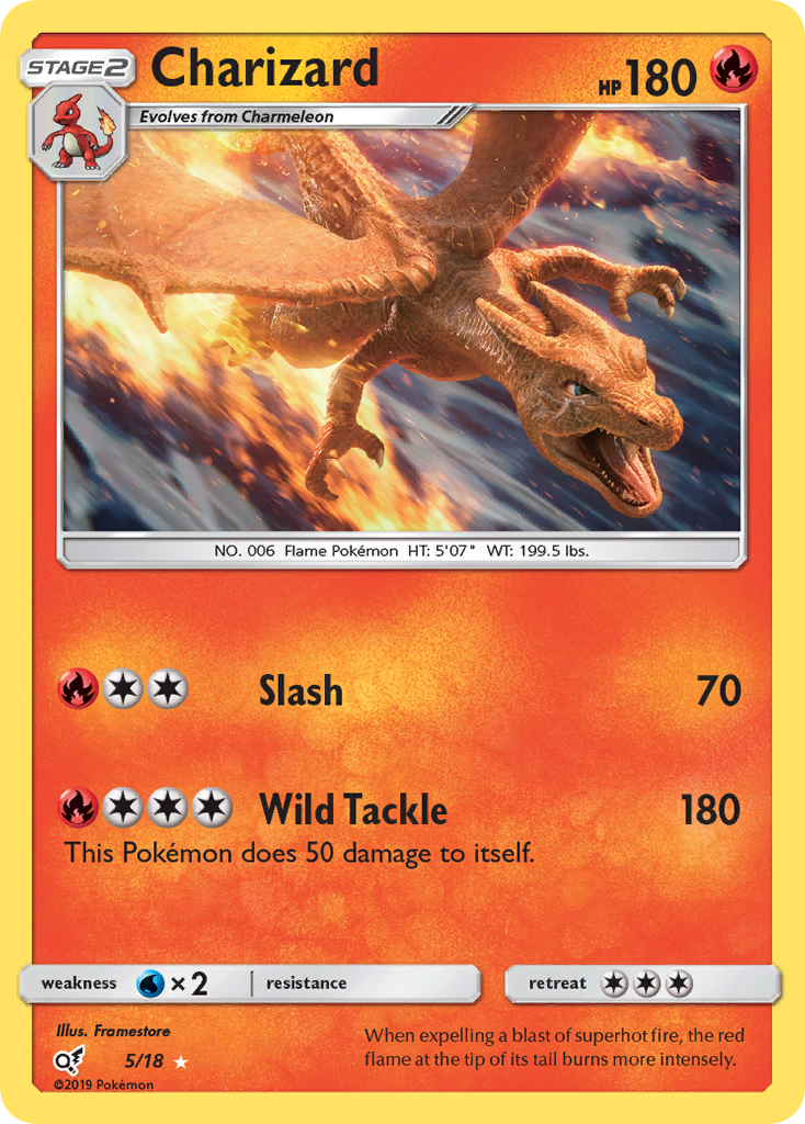 Charizard (5/18) [Sun & Moon: Detective Pikachu] | Event Horizon Hobbies CA