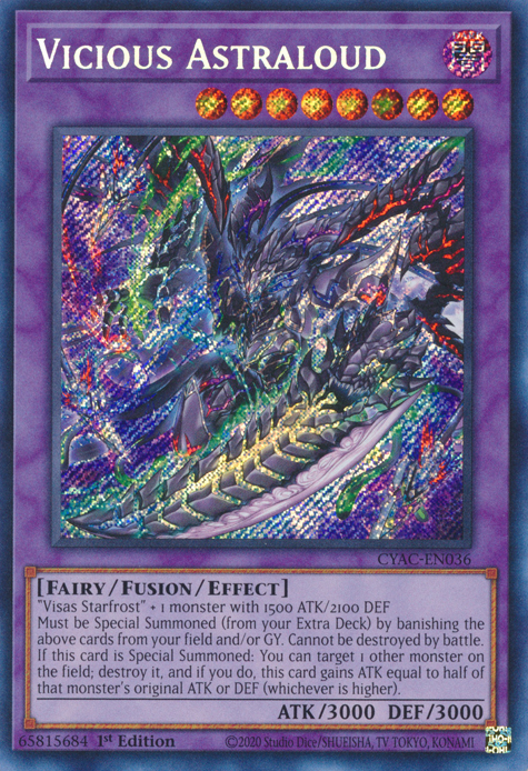 Vicious Astraloud [CYAC-EN036] Secret Rare | Event Horizon Hobbies CA