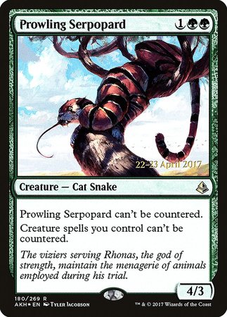 Prowling Serpopard [Amonkhet Promos] | Event Horizon Hobbies CA