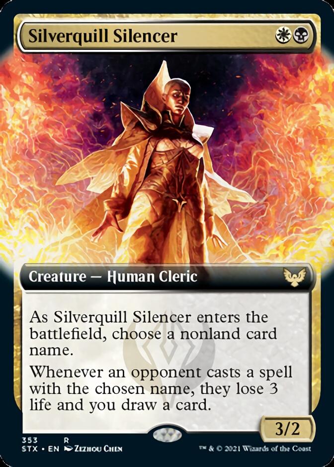 Silverquill Silencer (Extended) [Strixhaven: School of Mages] | Event Horizon Hobbies CA