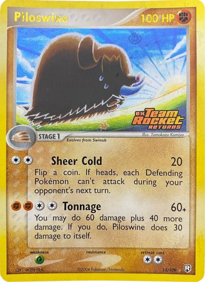 Piloswine (13/109) (Stamped) [EX: Team Rocket Returns] | Event Horizon Hobbies CA