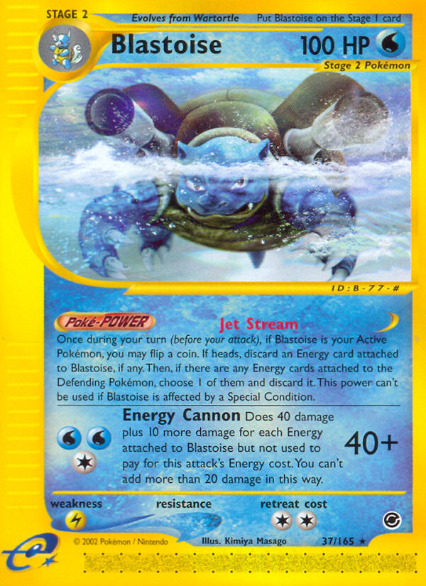 Blastoise (37/165) [Expedition: Base Set] | Event Horizon Hobbies CA