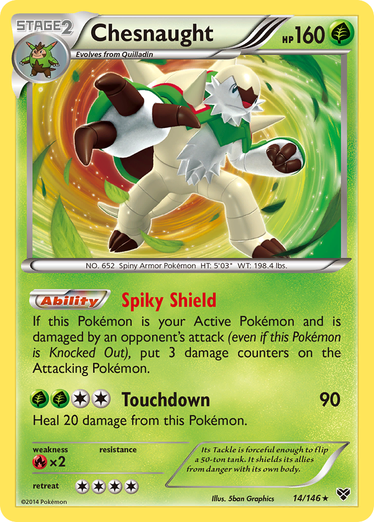 Chesnaught (14/146) [XY: Base Set] | Event Horizon Hobbies CA