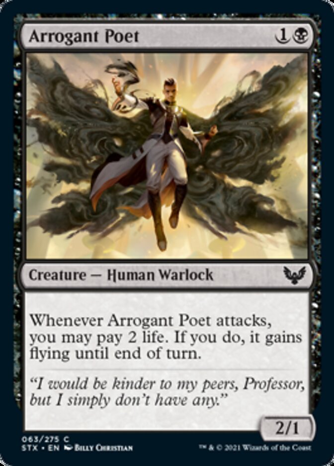 Arrogant Poet [Strixhaven: School of Mages] | Event Horizon Hobbies CA