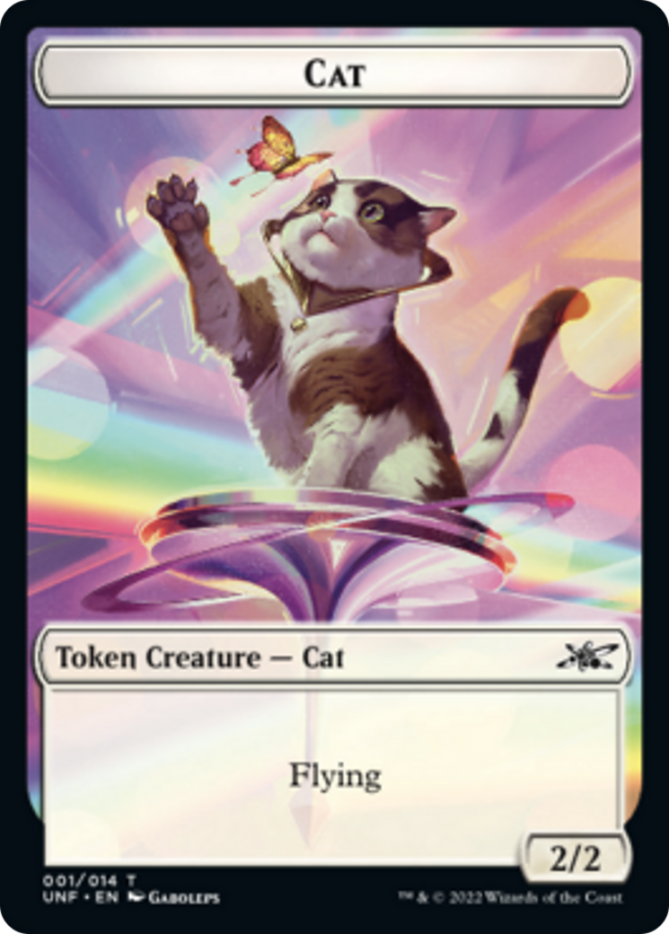 Cat // Storm Crow Double-sided Token [Unfinity Tokens] | Event Horizon Hobbies CA