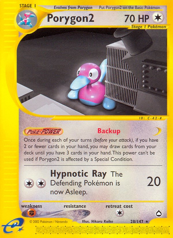 Porygon2 (28/147) [Aquapolis] | Event Horizon Hobbies CA