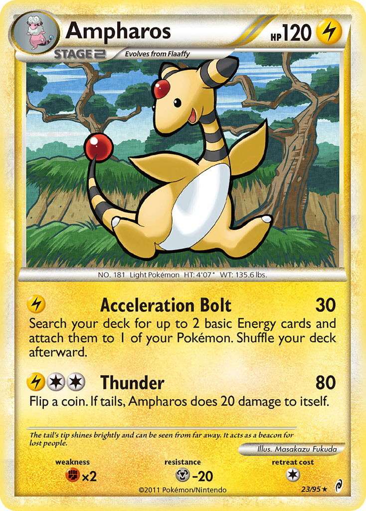 Ampharos (23/95) [HeartGold & SoulSilver: Call of Legends] | Event Horizon Hobbies CA