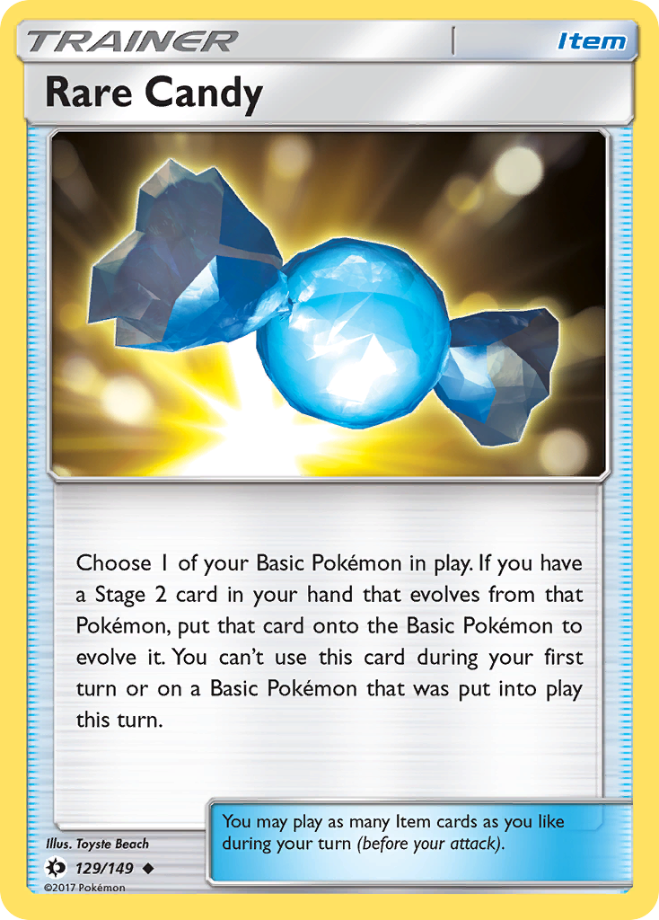 Rare Candy (129/149) [Sun & Moon: Base Set] | Event Horizon Hobbies CA