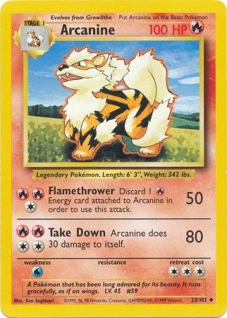 Arcanine (23/102) [Base Set Unlimited] | Event Horizon Hobbies CA