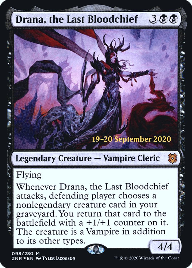 Drana, the Last Bloodchief  [Zendikar Rising Prerelease Promos] | Event Horizon Hobbies CA