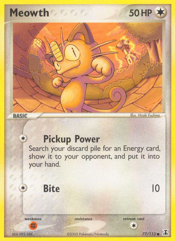 Meowth (77/113) [EX: Delta Species] | Event Horizon Hobbies CA