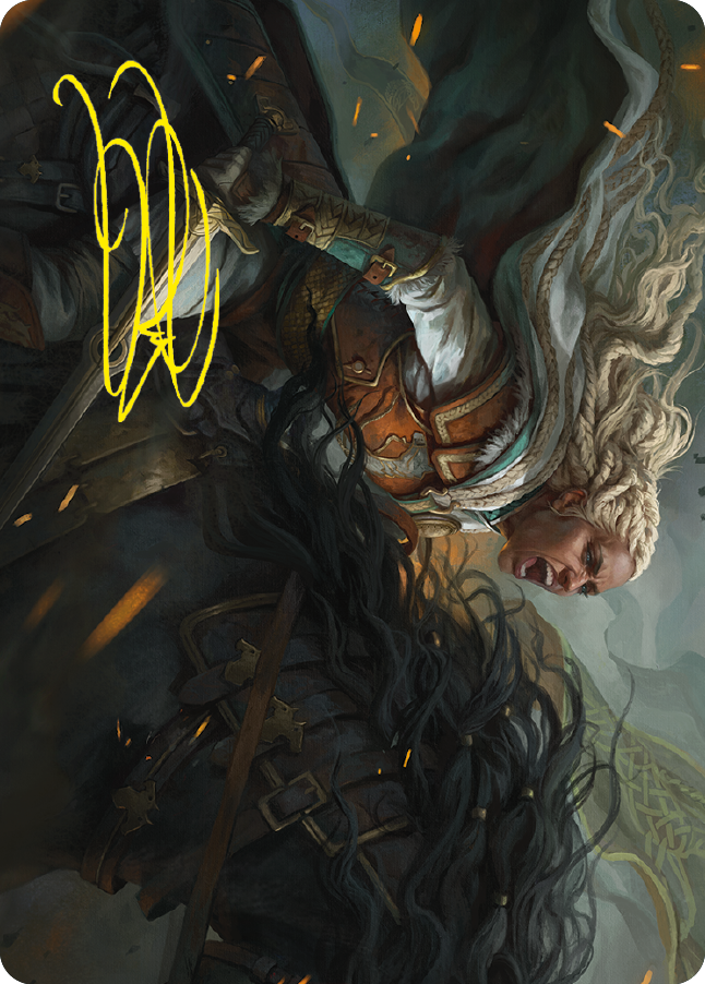 Eowyn, Fearless Knight Art Card (Gold-Stamped Signature) [The Lord of the Rings: Tales of Middle-earth Art Series] | Event Horizon Hobbies CA