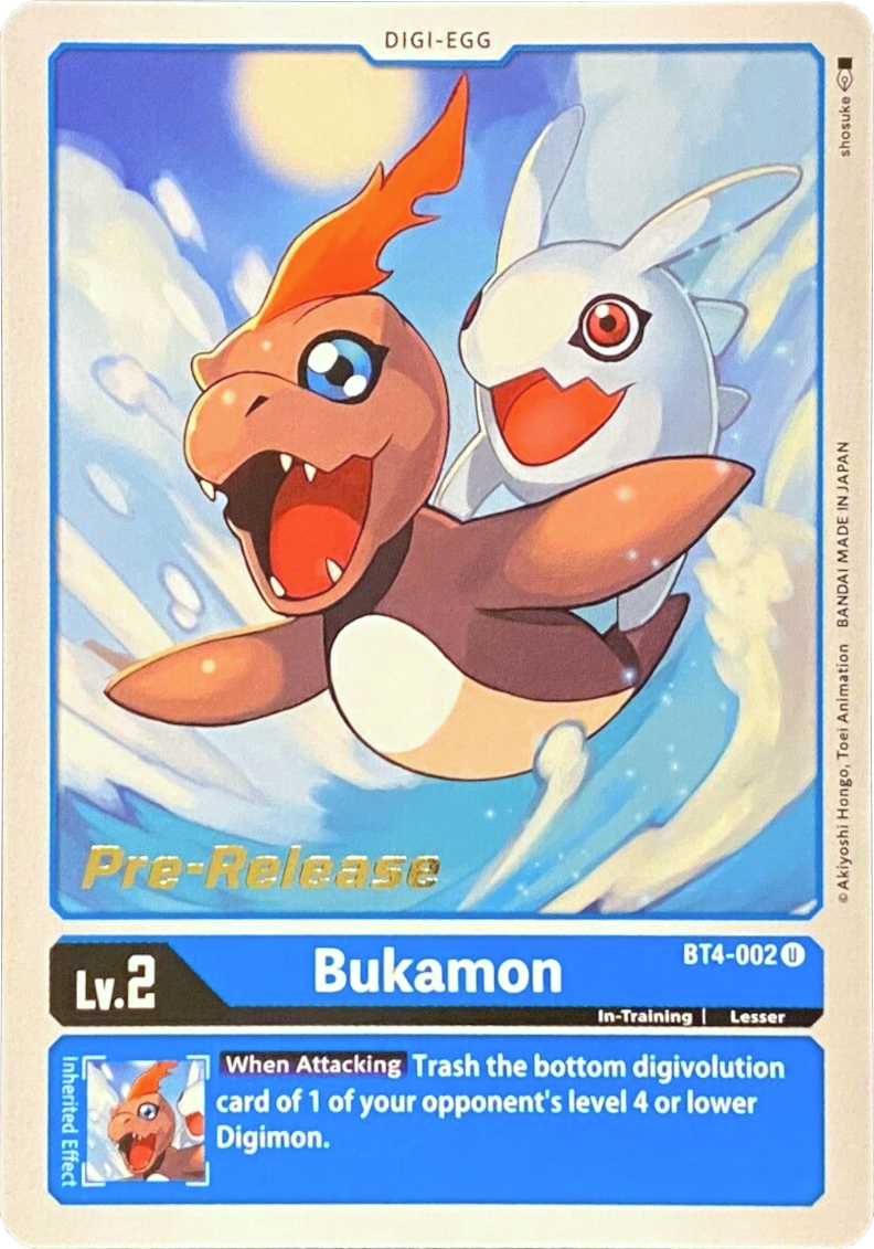 Bukamon [BT4-002] [Great Legend Pre-Release Promos] | Event Horizon Hobbies CA