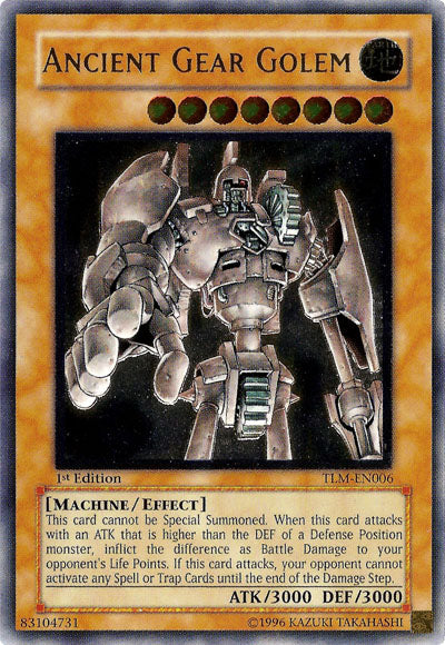 Ancient Gear Golem [TLM-EN006] Ultimate Rare | Event Horizon Hobbies CA