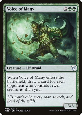 Voice of Many [Commander 2019] | Event Horizon Hobbies CA