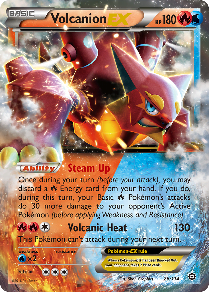 Volcanion EX (26/114) [XY: Steam Siege] | Event Horizon Hobbies CA