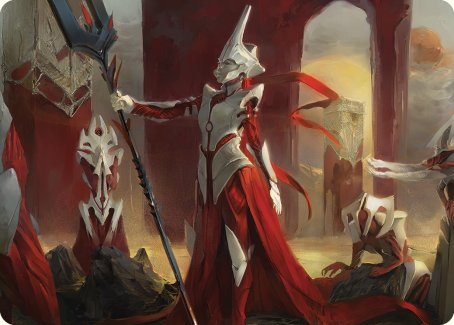 Porcelain Zealot Art Card [Phyrexia: All Will Be One Art Series] | Event Horizon Hobbies CA