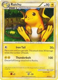 Raichu (10/123) (Cracked Ice Holo) [HeartGold & SoulSilver: Base Set] | Event Horizon Hobbies CA