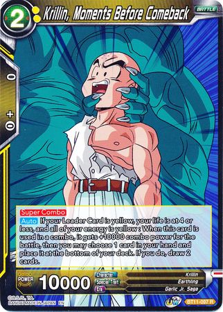 Krillin, Moments Before Comeback (BT11-097) [Vermilion Bloodline] | Event Horizon Hobbies CA