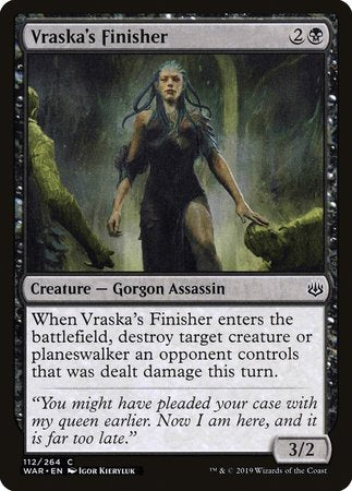 Vraska's Finisher [War of the Spark] | Event Horizon Hobbies CA