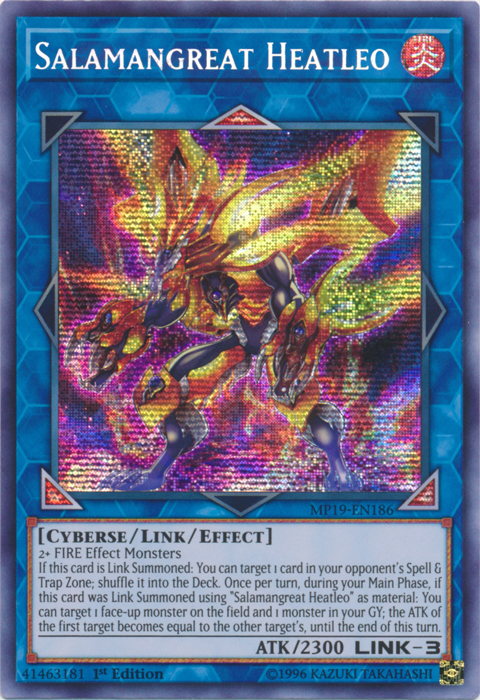 Salamangreat Heatleo [MP19-EN186] Prismatic Secret Rare | Event Horizon Hobbies CA