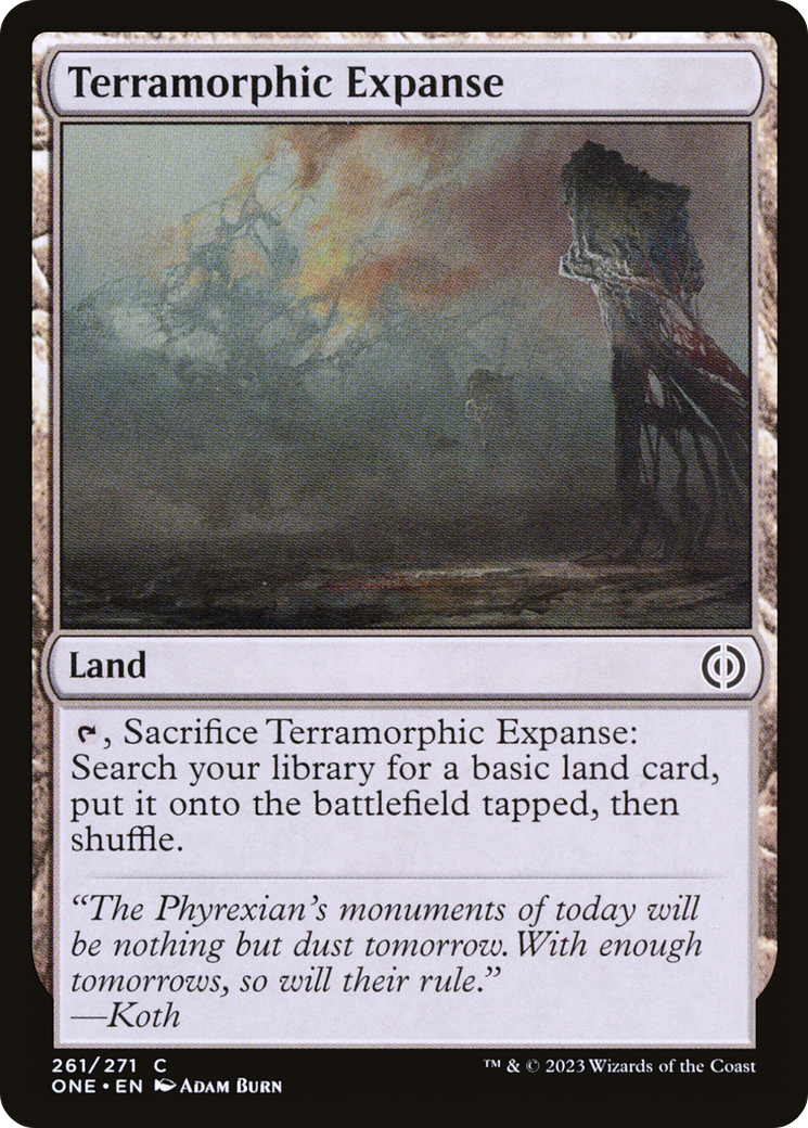 Terramorphic Expanse [Phyrexia: All Will Be One] | Event Horizon Hobbies CA