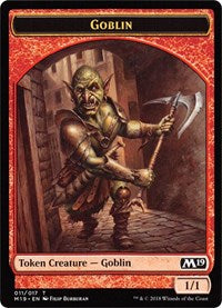 Goblin // Thopter Double-sided Token (Game Night) [Core Set 2019 Tokens] | Event Horizon Hobbies CA