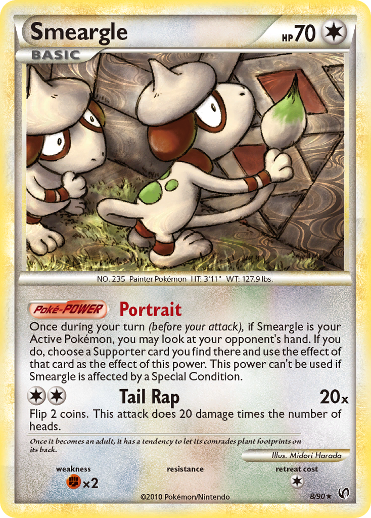 Smeargle (8/90) [HeartGold & SoulSilver: Undaunted] | Event Horizon Hobbies CA