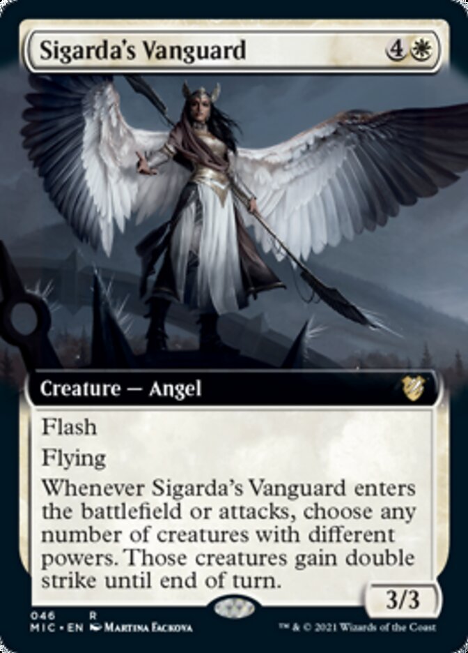 Sigarda's Vanguard (Extended) [Innistrad: Midnight Hunt Commander] | Event Horizon Hobbies CA