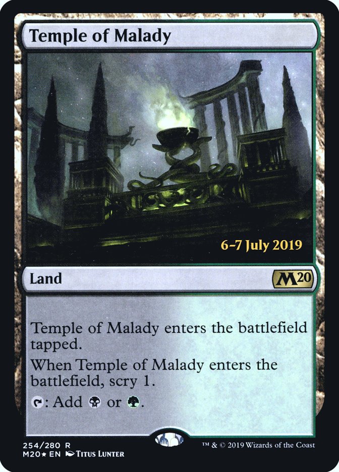 Temple of Malady  [Core Set 2020 Prerelease Promos] | Event Horizon Hobbies CA