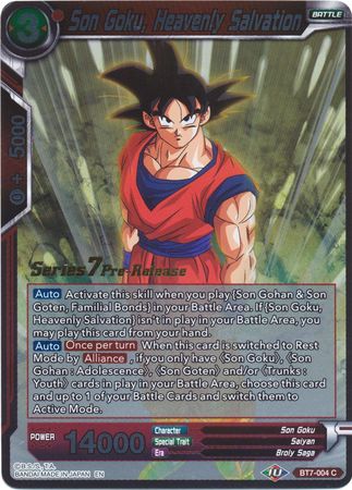 Son Goku, Heavenly Salvation (BT7-004_PR) [Assault of the Saiyans Prerelease Promos] | Event Horizon Hobbies CA