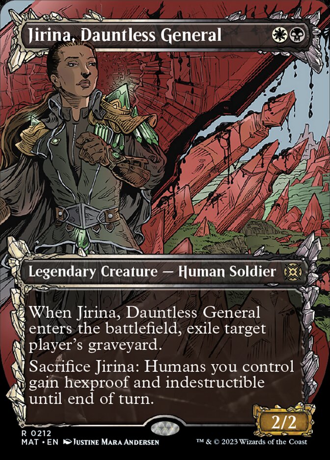 Jirina, Dauntless General (Showcase Halo Foil) [March of the Machine: The Aftermath] | Event Horizon Hobbies CA