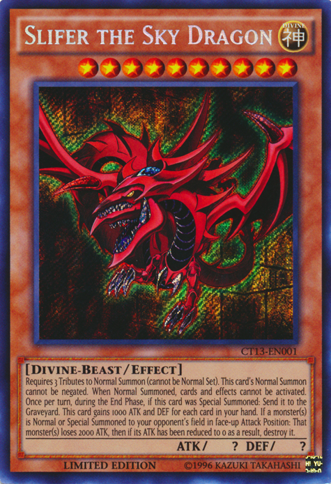 Slifer the Sky Dragon [CT13-EN001] Secret Rare | Event Horizon Hobbies CA