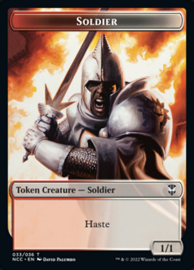 Soldier (33) // Devil Double-sided Token [Streets of New Capenna Commander Tokens] | Event Horizon Hobbies CA