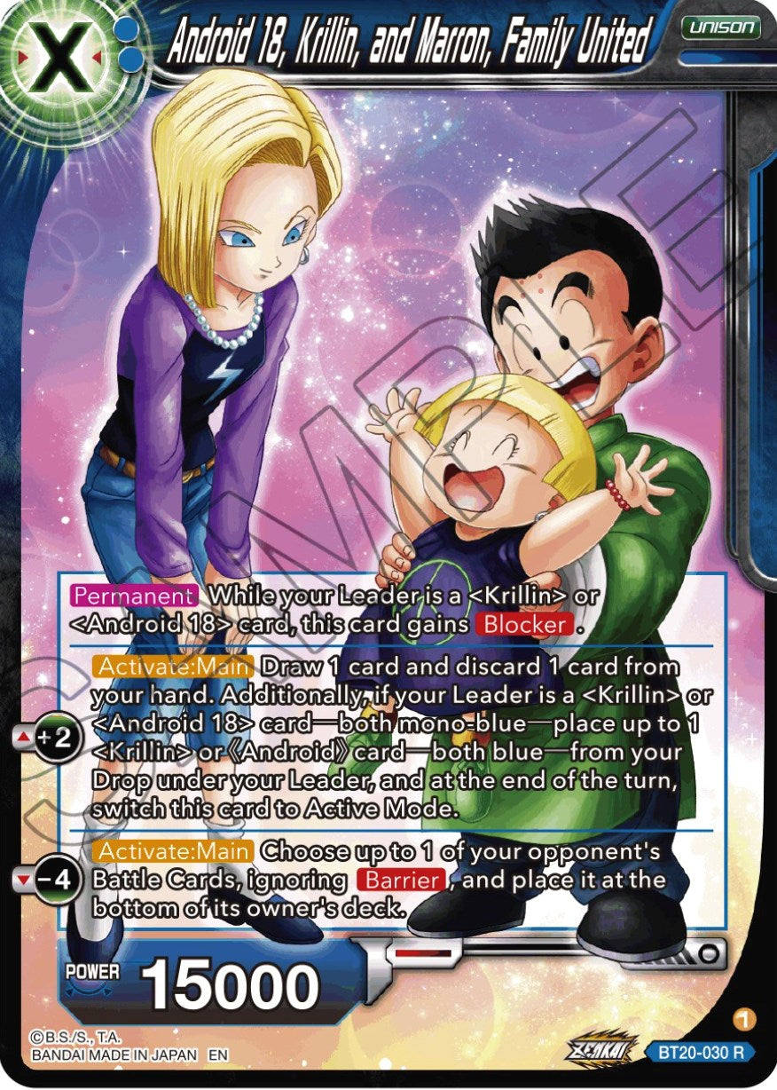 Android 18, Krillin, and Maron, Family United (BT20-030) [Power Absorbed] | Event Horizon Hobbies CA