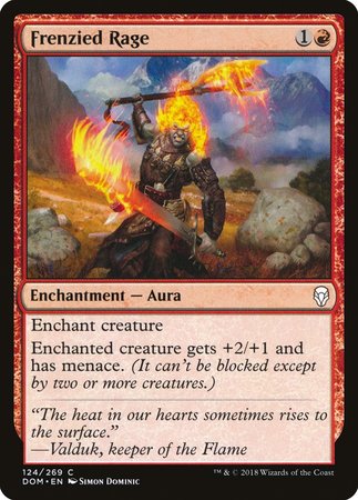 Frenzied Rage [Dominaria] | Event Horizon Hobbies CA