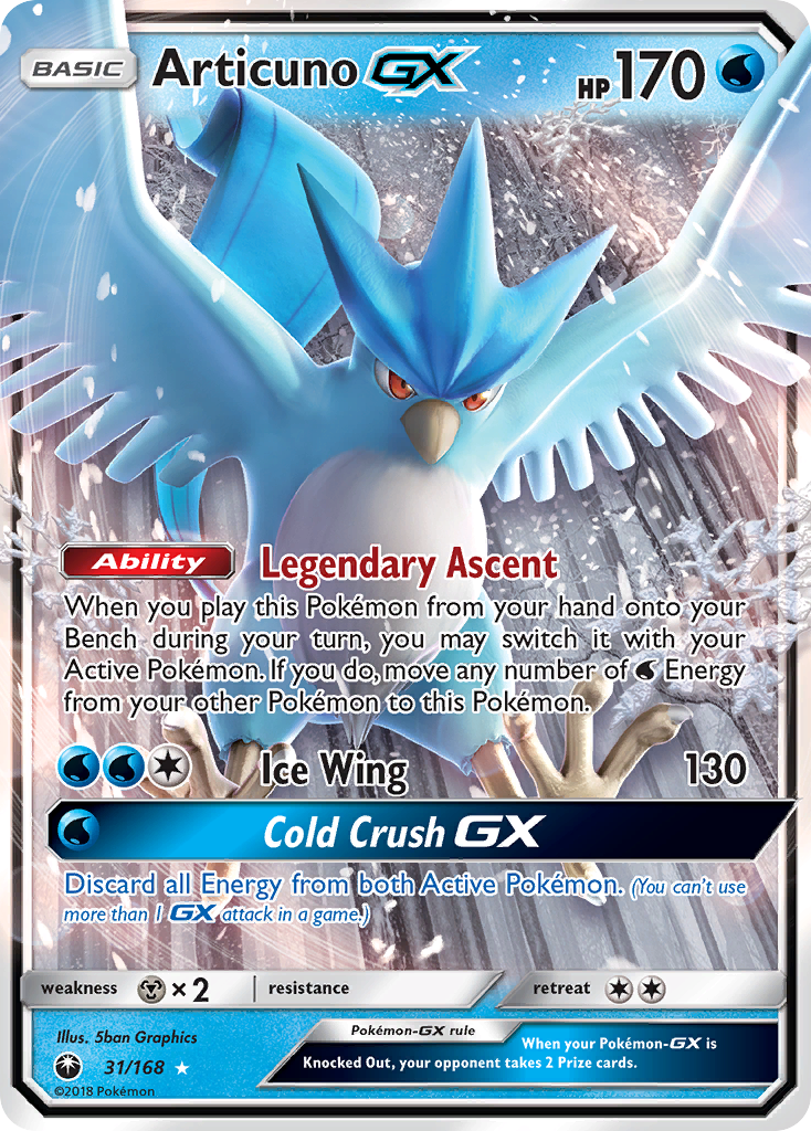 Articuno GX (31/168) [Sun & Moon: Celestial Storm] | Event Horizon Hobbies CA