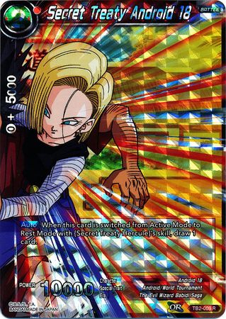 Secret Treaty Android 18 (TB2-009) [World Martial Arts Tournament] | Event Horizon Hobbies CA