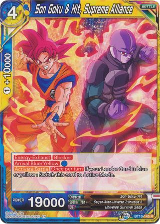 Son Goku & Hit, Supreme Alliance (BT10-145) [Rise of the Unison Warrior] | Event Horizon Hobbies CA